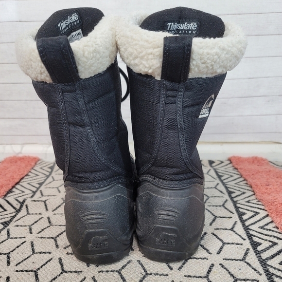 SOREL CUMBERLAND BOOTS IN BLACK, SZ 8 - Picture 11 of 16